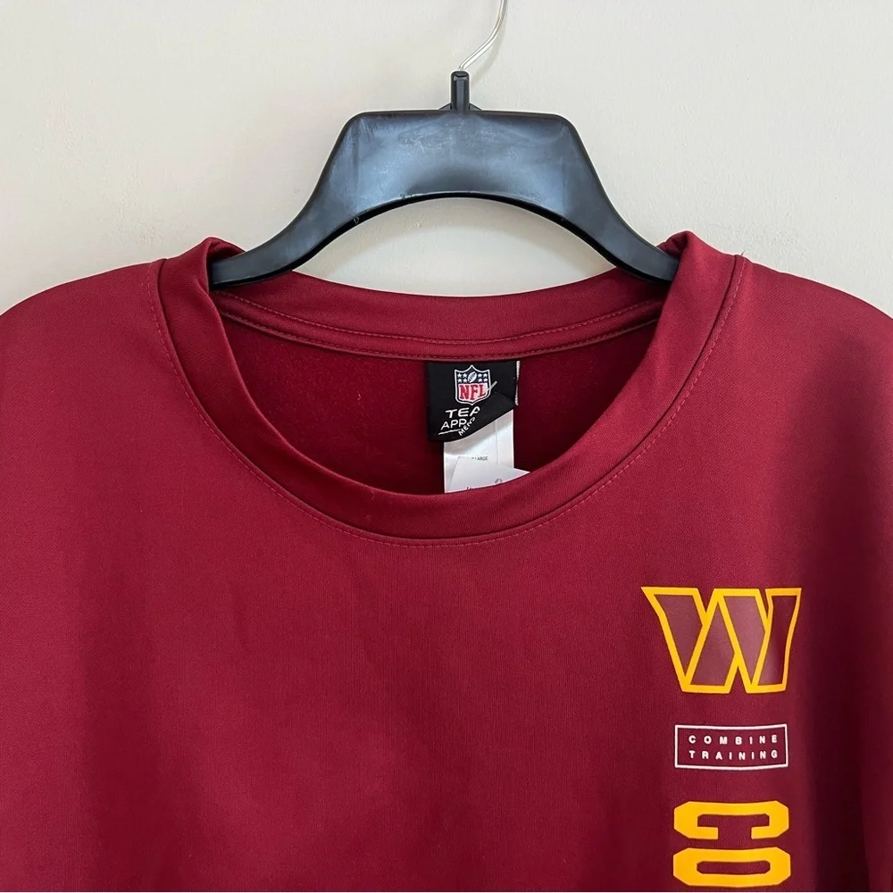 NWT RARE NFL Commanders ‘Combine Training’ Performance Pullover Sweatshirt, XL - Picture 9 of 9